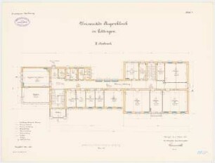 Augenklinik der Universität Göttingen: Grundriss 3. Obergeschoss 1:100