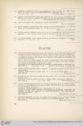 Plastik (Nr. 609-627)