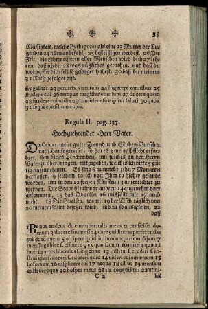 Regula II. pag. 137.