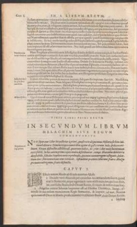 In Secundum Librum Melachim Sive Regum Commentarius.