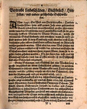 Denkwüdige Miracula unnd Wunderzaichen der H. Maria zu Tundenhausen