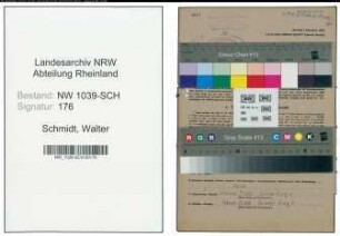 Entnazifizierung Walter Schmidt , geb. 04.04.1913 (Polizeimeister)