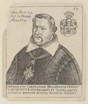 Bildnis des Benedictus Carpzovius