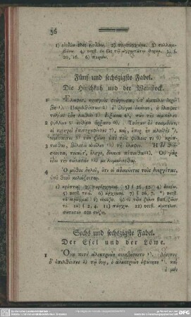 Sechs und sechszigste Fabel. Der Esel und der Löwe