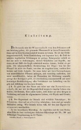 Handbuch der medicinisch-pharmaceutischen Botanik und botanischen Pharmacognosie, 1. Handbuch der medicinisch-pharmaceutischen Botanik zum Gebrauch bei Vorlesungen und zum Selbststudium