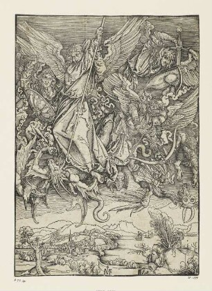 Michaels Kampf mit dem Drachen, aus: "Apokalypse"