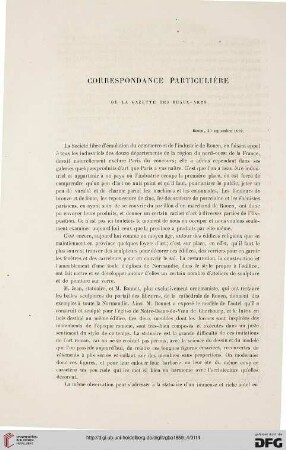 4: Correspondance particulière de la Gazette des Beaux-Arts
