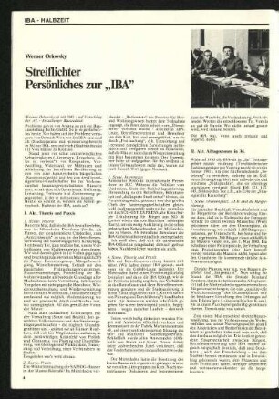 IBA - Halbzeit