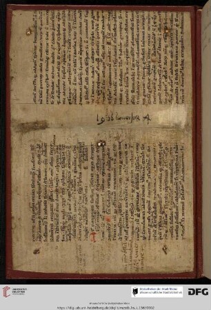 Aus einer Hs. des 13. Jh.s.: Ps.-Boethius, De disciplina scholarium