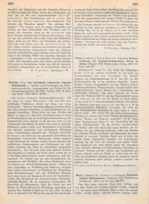 324-327 [Rezension] Meyer, Johannes, Kirchengeschichte Niedersachsens