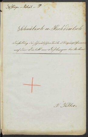 Sprachaufsatz aus Deißlingen OA Rottweil