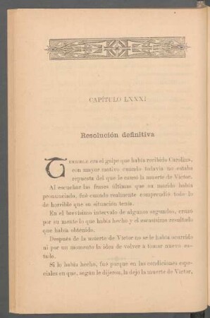 Capítulo LXXXI - Resolución definitiva