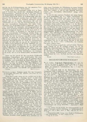 345-346 [Rezension] Theologen unserer Zeit