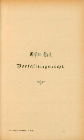 Erster Teil. Verfassungsrecht
