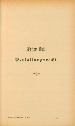 Erster Teil. Verfassungsrecht