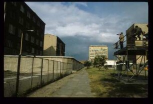 Diapositiv: Lindenstraße, Kommandantenstraße, 1990