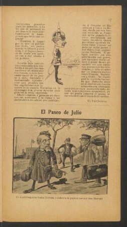 El Paseo de Julio - [Caricatura]
