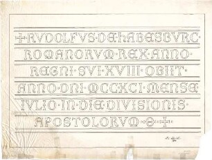 Schmidt, Heinrich von; Speyer; Kaisergruft im Dom - Inschrift (Ansicht)