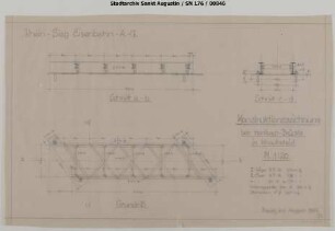 Brücke 7 (Anschluss Büllesbach): Konstruktionszeichnung