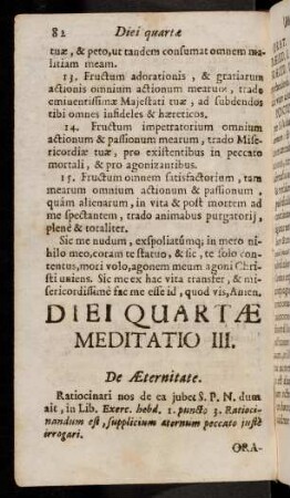 82-85, Meditatio III