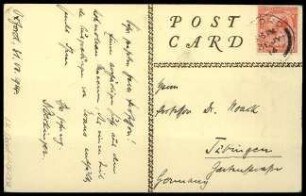 Postkarte 2. H. Deckinger an F. Noack