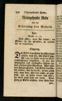358-373, Und alles, was ihr bittet, im Gebet...