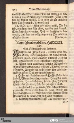 Vom Abendmahl des HERRN.