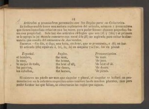 [Gramática: Artículos, pronombres, verbos auxiliares, verbos regulares, etcétera]