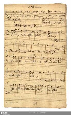 Der Herr ist König des freue sich das Erdreich - Mus.3464-E-504a : V (4), Coro, orch, bc