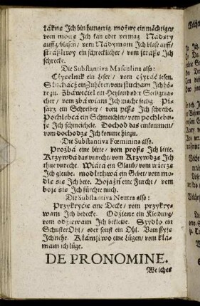 De Pronomine