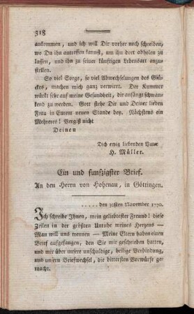 Ein und funfzigster Brief. - Fünf und funfzigster Brief.