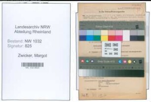 Entnazifizierung Margot Zwicker , geb. 31.12.1907 ()