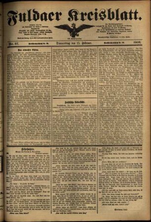 Ausgabe vom Donnerstag, den 15. Februar 1906.