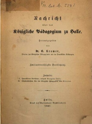 Quaestiones Servianae, scripsit Georgius Thilo : (Programm.)