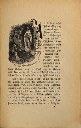 Reise-Erinnerungen eines Lourdes-Pilgers