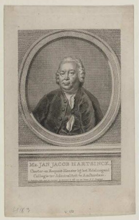 Bildnis des Jan Jacob Hartsinck