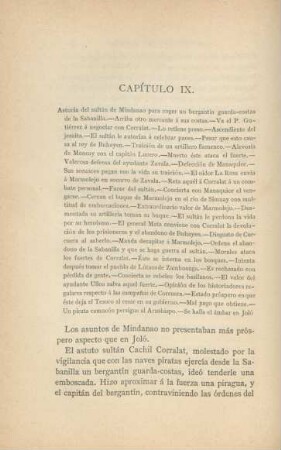 Capítulo IX. Astucia del sultán de Mindanao para coger un bergantin ...