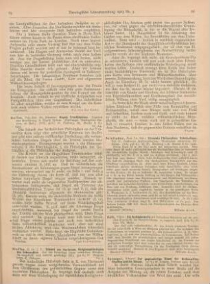 66 [Rezension] Reinstadler, Seb., Elementa Philosophiae Scholasticae. Vol. II