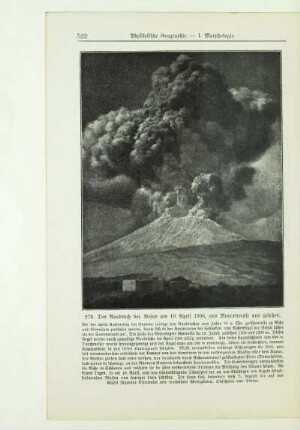 Der Ausbruch des Vesuv am 10. April 1906, von Boscotrecase aus gesehen