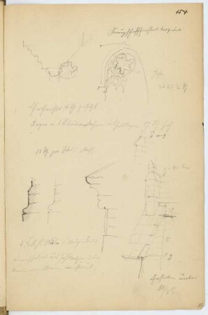 Kloster Chorin: Details (aus: Skizzen- und Fotoalbum 7)
