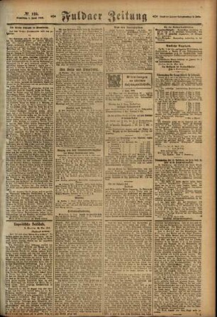 Zweite Ausgabe vom Samstag, den 01. Juni 1918.