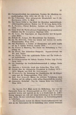 Anzeiger der K[aiserlich] K[öniglichen] Gesellschaft der Ärzte in Wien. 1875