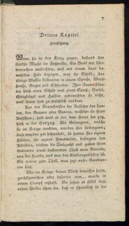 Drittes Kapitel. Fortsetzung