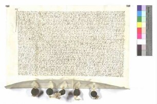 Ritter Rudolff von Pfahlheim (Pfalhein) verkauft an Conrat Vetzlinger, Vogt zu Ellwangen, den Maierhof zu Pfahlheim (Pfalhein) nebst einem Leibeigenen für 400 Gulden.
