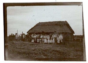 Original-Fotos (doppelt) mit Zensurvermerk 18.11.1916: Nr. 187: Einwohnerapell