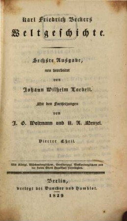 Karl Friedrich Becker's Weltgeschichte, 4