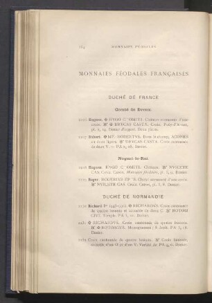 Monnaies féodales françaises
