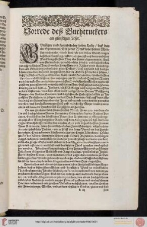 Vorrede des Buchdruckers