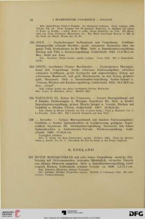 E. England (Nr. 237-241)