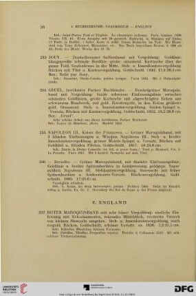 E. England (Nr. 237-241)